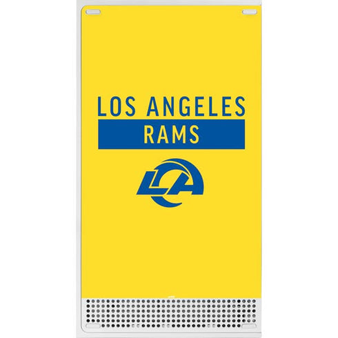 NFL Los Angeles Rams White Performance Series Xbox Series S Console Skin